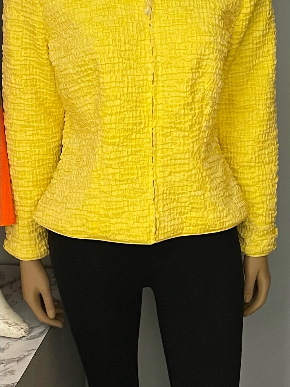 Bright Yellow Textured Women’s Jacket